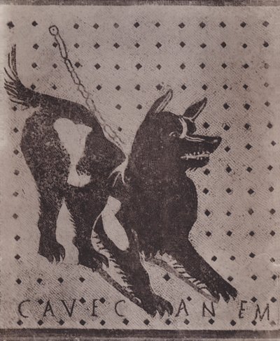Mosaik, Cave Canem von Italian Photographer