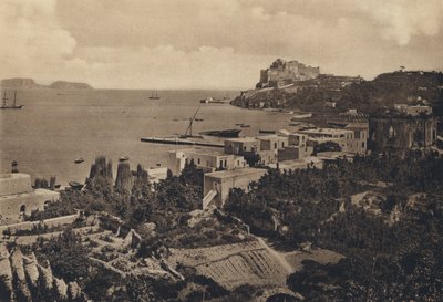 Neapel: Baia, Panorama mit dem Schloss von Italian Photographer