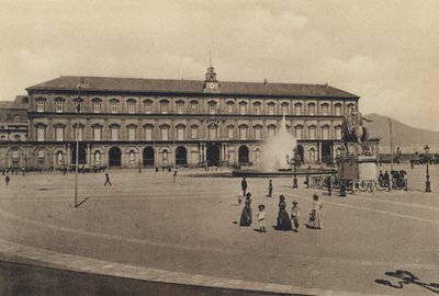 Neapel: Palazzo Reale (s/w Foto) von Italian Photographer
