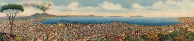 Neapel: Gesamtpanorama (Farbfoto) von Italian Photographer