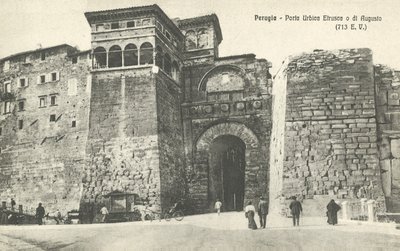 Perugia, Italien, Porta Urbica Etrusca O Di Augusto von Italian Photographer