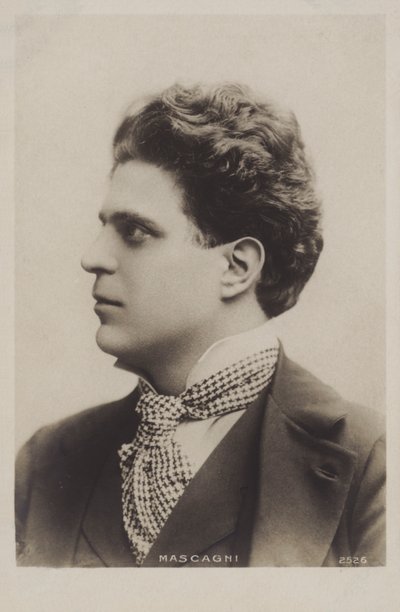 Pietro Mascagni, italienischer Komponist von Italian Photographer