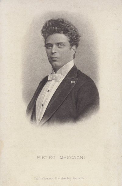 Pietro Mascagni, italienischer Komponist der Oper Cavalleria Rusticana von Italian Photographer