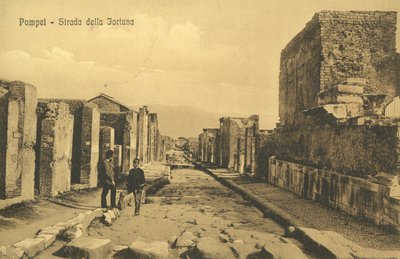 Pompei, Italien, Strada Della Fortuna von Italian Photographer