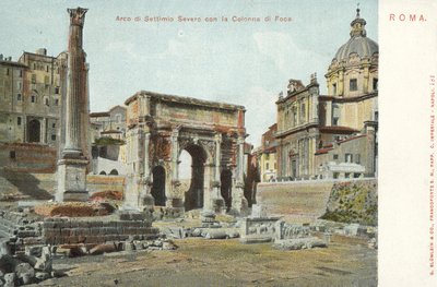 Rom, Italien, Arco Di Settimio Severo, La Colonna Di Foca von Italian Photographer
