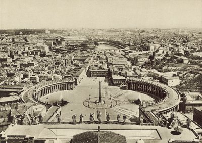 Petersplatz und Panorama der Stadt vom Dom aus gesehen von Italian Photographer