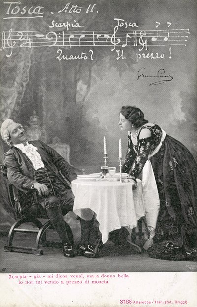 Szene aus Tosca von Italian Photographer