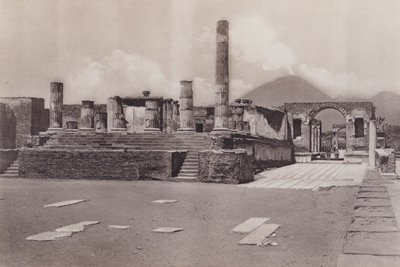 Tempio Di Giove, Tempel des Jupiter (s/w Foto) von Italian Photographer