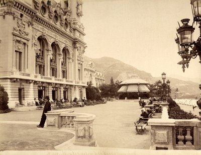 Die Uferterrasse in der Nähe des Casinos von Montecarlo, in Monaco von Italian Photographer