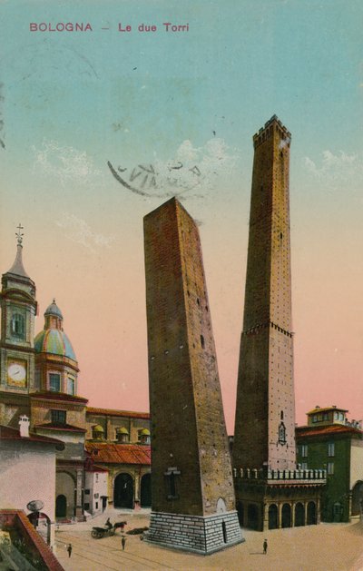 Die zwei Türme in Bologna, Italien von Italian Photographer
