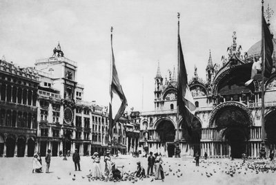 Venedig, Uhrturm und Kirche S Marco von Italian Photographer