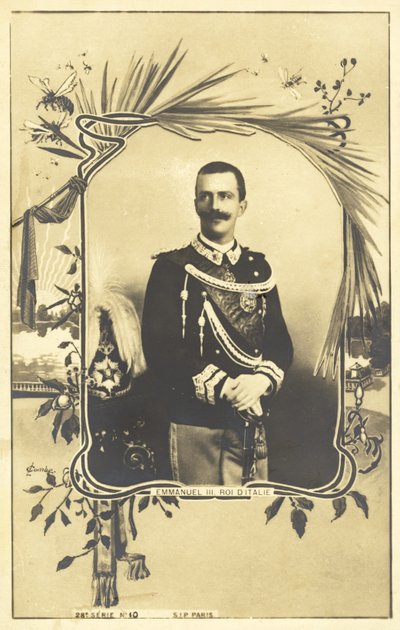 Viktor Emanuel III., König von Italien von Italian Photographer