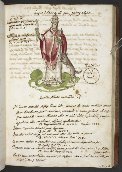 Prophezeiungen und Bilder des fünfzehnten Papstes, von Joachim von Fiore von Italian School