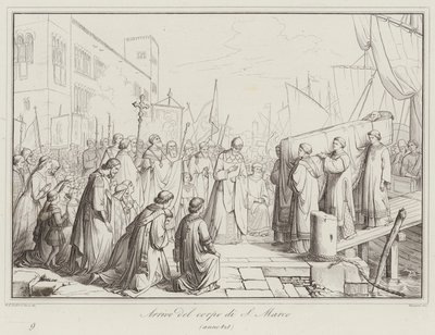 Ankunft des Körpers von S. Marco, 828 von Italian School