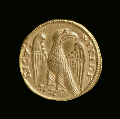 Augustalis von Friedrich II. (1198-1250), Königreich Sizilien und Süditalien, Messina Münze, 1231-50 (Rückseite) von Italian School