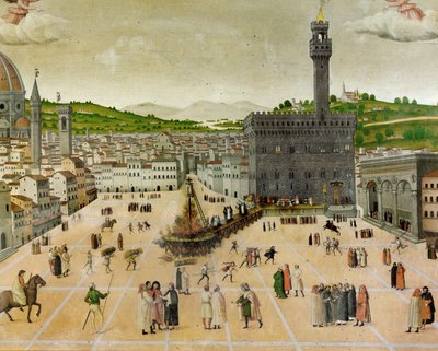 Autodafé von Girolamo Savonarola von Italian School