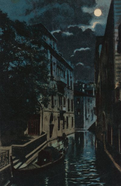 Hinterkanal, Venedig von Italian School