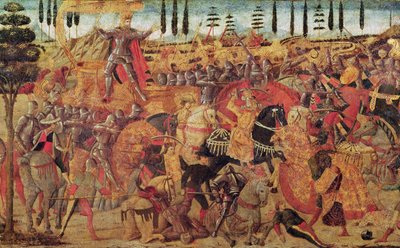 Schlacht zwischen Darius (399-330 v. Chr.) und Alexander dem Großen (356-323 v. Chr.) von Italian School