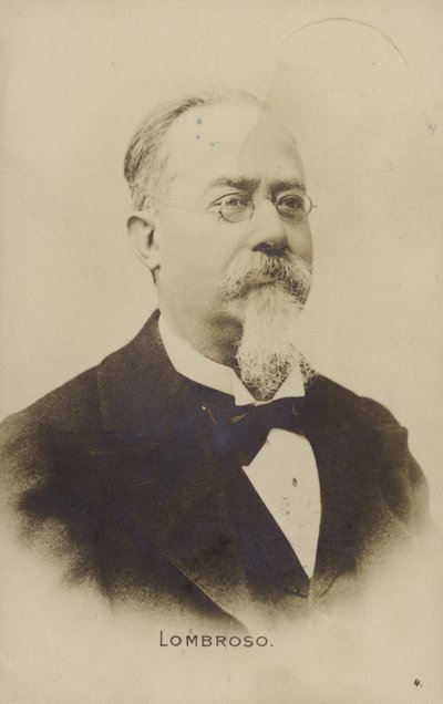 Cesare Lombroso (1835-1909), italienischer Arzt und Kriminologe von Italian School