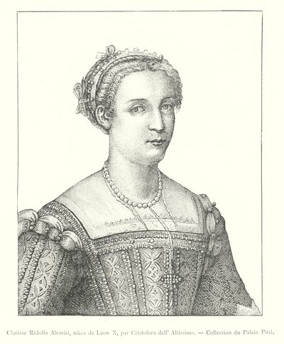 Clarisse Ridolfo Altoviti, Nichte von Leo X., von Cristoforo dell