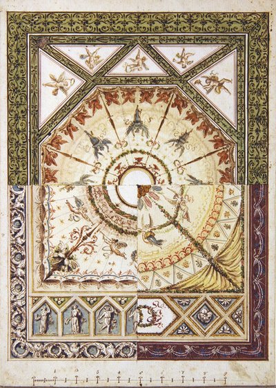 Entwurf für eine alternative neoklassizistische Decke, ca. 1790 von Italian School