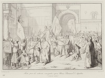 Fest zur Feier des Sieges über Ulrico, Patriarch von Aquileia von Italian School