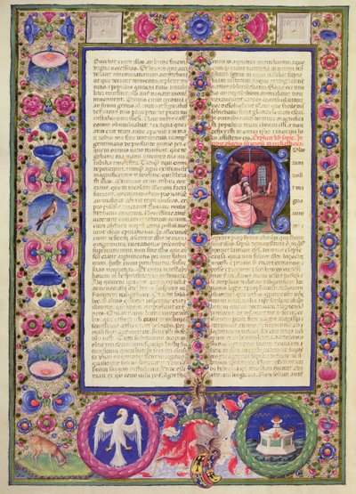 Fol.292v Eröffnung des Prologs des Buches Jesus Sirach, aus der Borso d