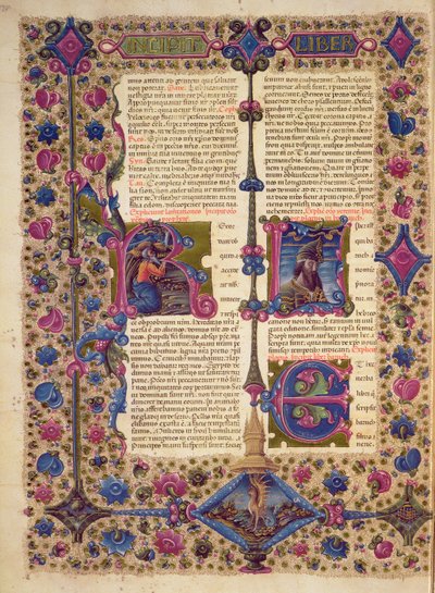 Eröffnung des Buches des Propheten Baruch, aus der Borso d