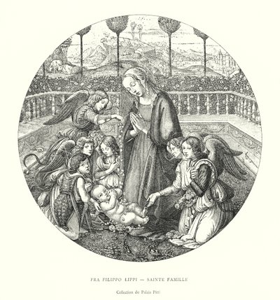 Heilige Familie, Sammlung des Palazzo Pitti (Stich) von Italian School