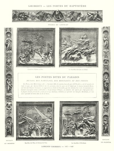 Die Türen des Baptisteriums, Lorenzo Ghiberti von Italian School