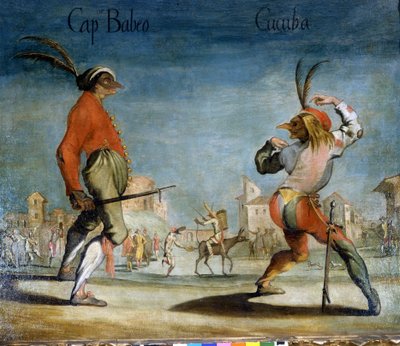 Italienische Masken aus der Commedia dell