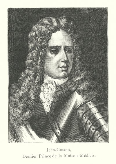 Jean-Gaston, letzter Prinz des Hauses Medicis (Stich) von Italian School