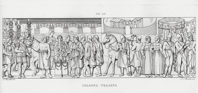La Colonna Trajana, Trajanssäule von Italian School