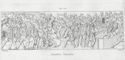 La Colonna Trajana, Trajanssäule von Italian School