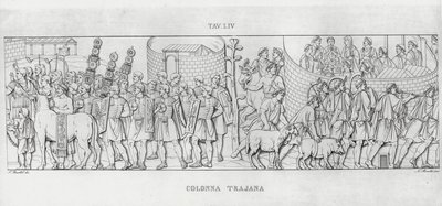 La Colonna Trajana, Trajanssäule von Italian School