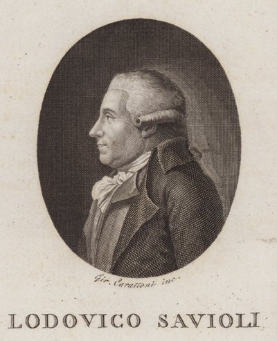 Ludovico Savioli, italienischer Dichter und Historiker von Italian School