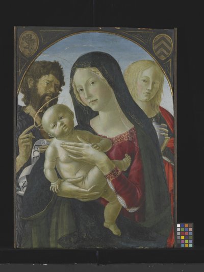 Madonna und Kind mit St. Johannes dem Täufer und St. Maria Magdalena von Italian School