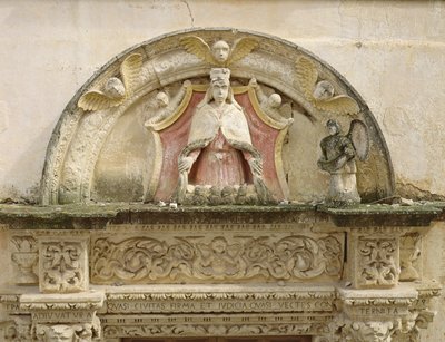 Madonna der Barmherzigkeit (Detail) von Italian School