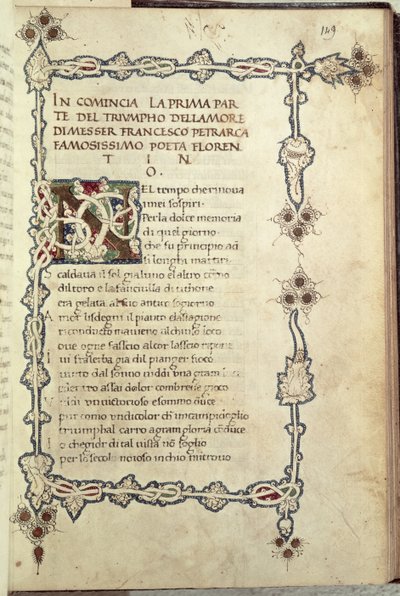 Ms.392 fol.149 Der Triumph der Liebe, aus 