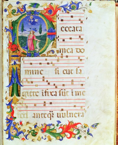 Ms 577 f.1 Historisierte Initiale 