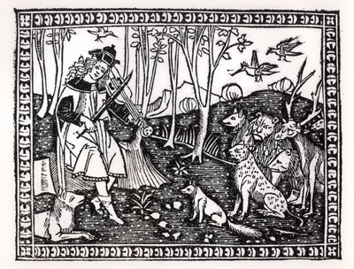 Orpheus spielt für die Tiere, 1500 von Italian School