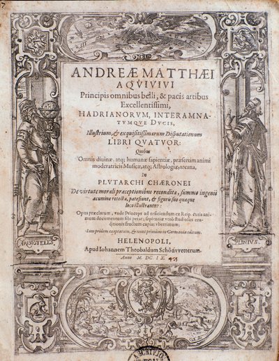 Seite aus Principi omnibus belli von Andrea Matteo Acquaviva von Italian School