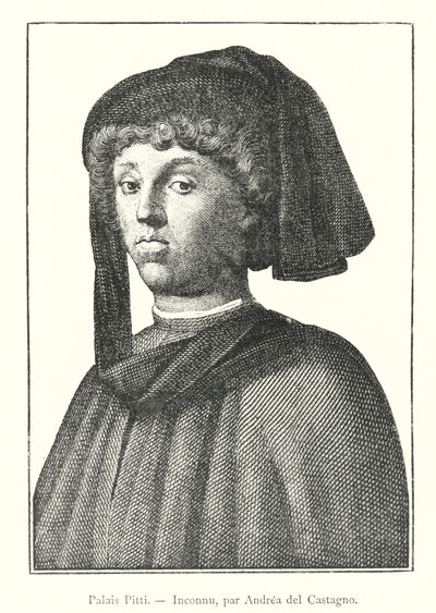 Palazzo Pitti, Unbekannt, von Andrea del Castagno (Gravur) von Italian School