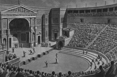 Pompeji: Teatro Tragico von Italian School