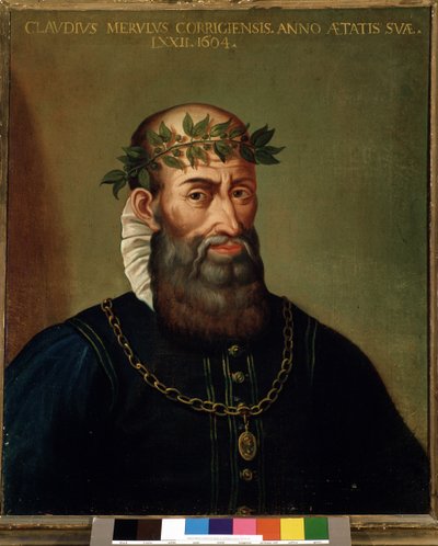 Porträt von Claudio Merulo (Merlotti, Merulus) (1533-1604), italienischer Komponist, 17. Jahrhundert von Italian School