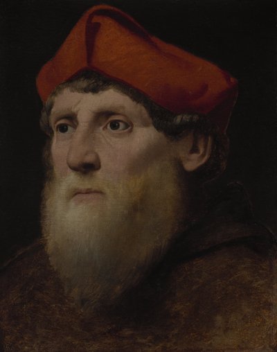 Porträt eines bärtigen Prälaten, um 1520-40 von Italian School