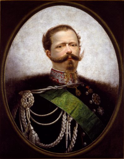 Porträt des Königs von Italien Vittorio Emanuele II von Italian School