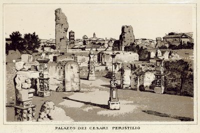 Rom: Palast der Cäsaren, Peristyl von Italian School