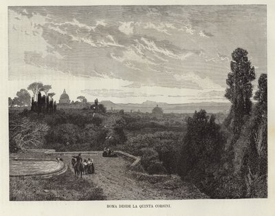 Rom von der Fünften Corsini von Italian School