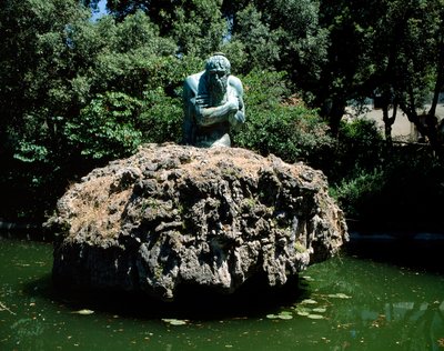 Statue des Apennin, Garten der Villa di Castello von Italian School